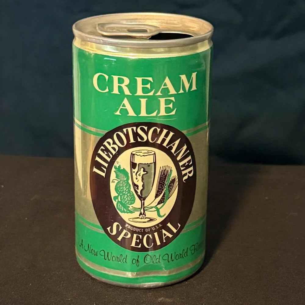Liebotschaner Cream Ale vintage aluminum beer can